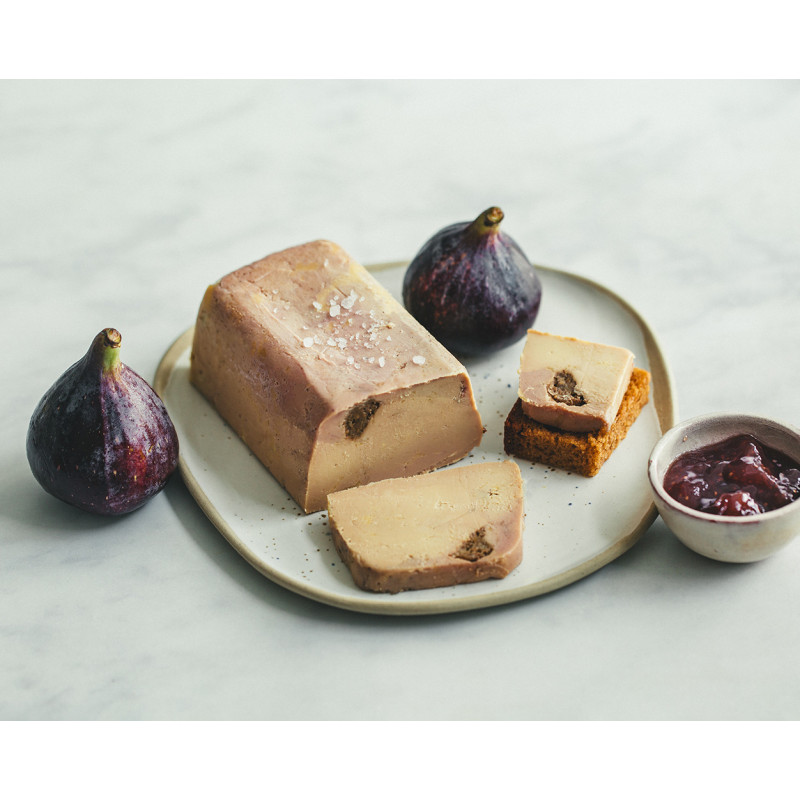 Préparation à base de foie gras de canard mi-cuit aux figues 200g