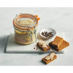 Foie gras de canard entier mi-cuit fleur de sel Noirmoutier 330g