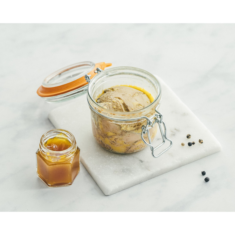 Foie gras de canard entier mi-cuit à la fleur de sel Noirmoutier 180g