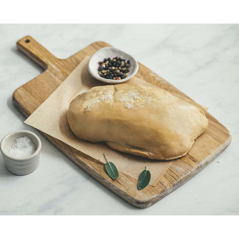 Foie gras de canard cru extra déveiné 500g environ