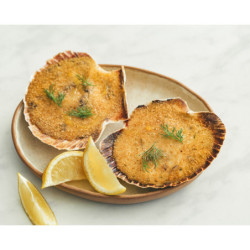 2 Coquilles Saint-Jacques à la Bretonne 