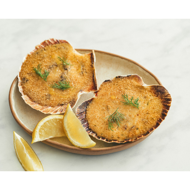 2 Coquilles Saint-Jacques à la Bretonne 